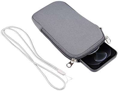 Saco de coldre de transportadora Manga de telefone neoprene, bolsa móvel de bolsa celular universal de 6,1 polegadas