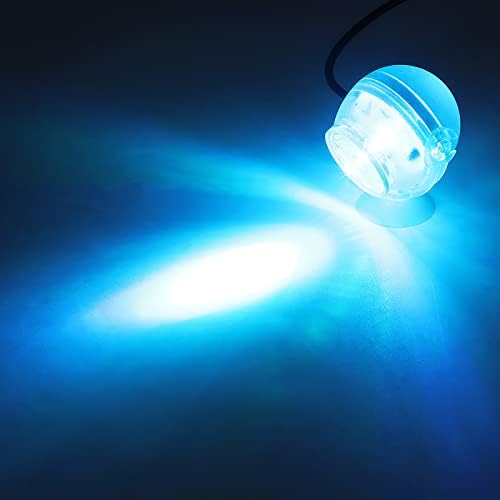 12pcs luz azul 1w USB LED mini submersível aquário leve lâmpada colorida debaixo d'água para decoração de paisagismo de