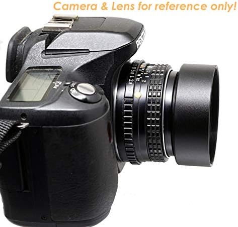 Fotasy Metal 49mm Capuz da lente, tom de capuz de 49 mm, compatível com lente principal padrão com 49 mm de linha de filtro