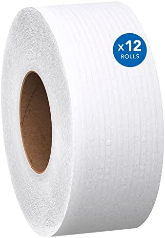 Scott® reciclado de papel higiênico de rolos de rolagem de alta capacidade, 2 camadas, branco, não perfurado,
