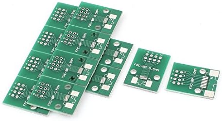 Aexit 12pcs 19 placas de prototipagem x 26mm FPC 8PINS Adaptador PCB Circboard Boards de conversor da placa de conversor de