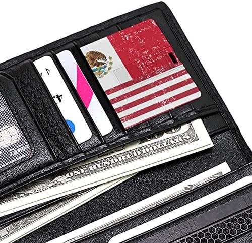 American México Flag USB Drive Flash Drive personalizado Drive de cartão de crédito Stick
