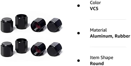 Circuit Performance VC5 Series preto Caps de haste de válvula preta
