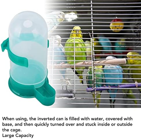 Alimentador de bebida de pássaros, forte resistência ao alimentador de água Plástico resistente à pressão conveniente para papagaios