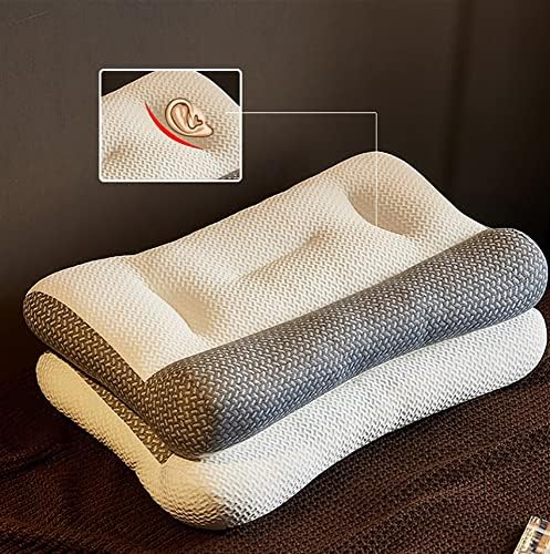 Travesseiro super ergonômico, contorno ergonômico ajustável travesseiro ortopédico, adequado para todas as posições para dormir