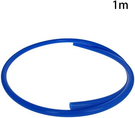 OTHMRO 1PCS PU PLÁSTICO TUBO RIGIDO DE PLÁSTICO 8MM Diâmetro interno de 12 mm de diâmetro externo de 1000 mm de comprimento PU tubulação de plástico tubo de plástico redondo para portas elétricas de hardware Janelas azuis azuis azul