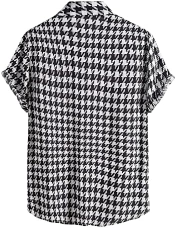 Camisas listradas de Ubst Mens botão de verão de manga curta Down tops casuais FIT FIT CASUAL CASSA HAWAIIAN LIGHTWELE