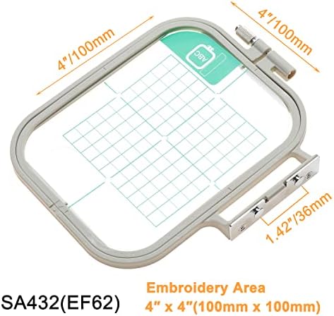 Novo bordado de bordado de bordado arco SA432 com área de bordado de 4 x4 para o irmão SE625 SE600 SE425 SE400 PE550D