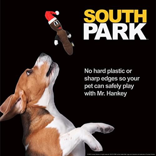 South Park for Pets 6 Sr. Hankey Plush Figure Squeak Toy for Dogs | South Park Toys Dog Toys | Sr. Hankey O brinquedo de