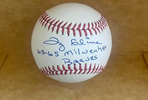 Ty Cline 63-65 Milwaukee Braves assinado Auto M.L.Baseball Beckett autenticado
