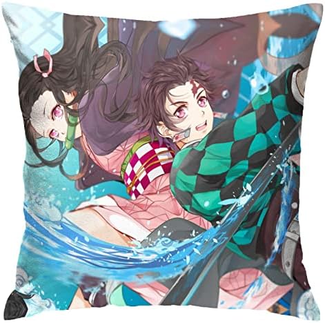 Capas de travesseiro qexqinw Summer Polyester Fresh Square Abrafúcio Almofada Anime Floor Esféscalo Externo Cushion