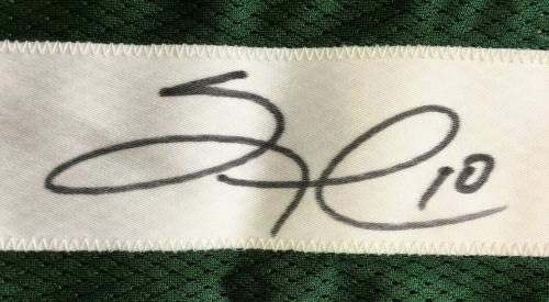 SANTONIO HOLMES ASSINADO JOGOS JETOS #10 Autograph Autograph PSA COA - camisas da NFL autografadas -