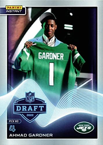 2022 Panini Instant Draft Night Football 4 Ahmad 'molho' Gardner Rookie Card Jets - Apenas 762 feitos!