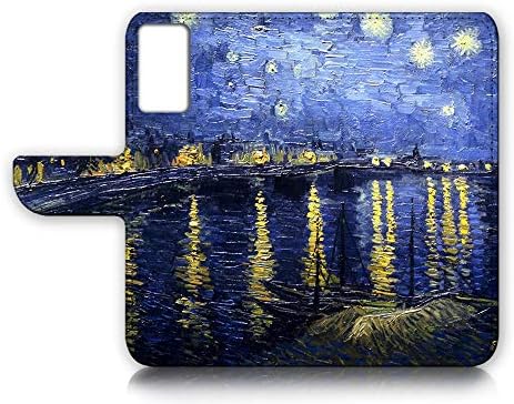 Para a Samsung A13, para Samsung Galaxy A13 5G / 4G, capa de capa de carteira de flip de flip, A23025 Van Gogh Starry Night