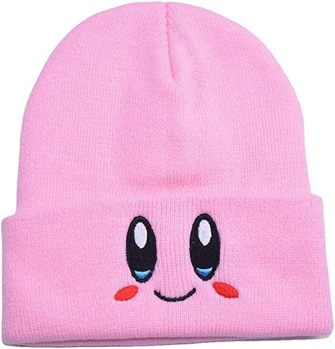 Jilani Handicraft - Kirby Beanie Tamanho adulto Acessório de hat hat kawaii, média grande