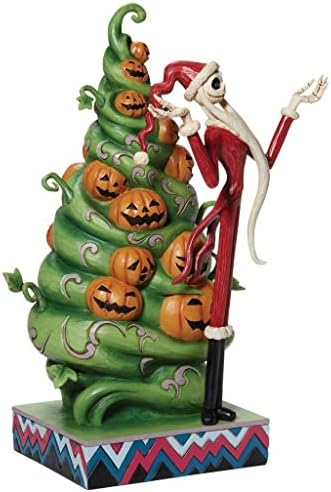 Enesco Jim Shore Disney Tradições The Nightmare Antes do Natal, Árvore de Natal Decorada em Lanternas Jack O com estatueta
