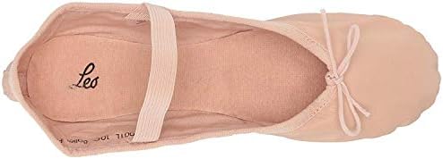 Balé de Leo Baby-Girl Sapato de dança Russe, Pink, 6 D nós, criança