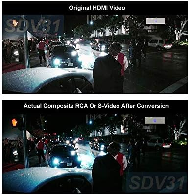 HDMI DVI para compósito S-Video Down Converter com decodificação de áudio HDMI