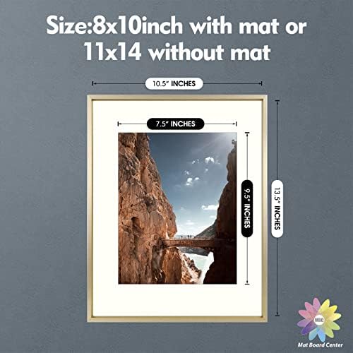 Mat Board Center, 16x20 quadro de imagem de alumínio - exibe 11x14 com MAT e 16x20 sem tape