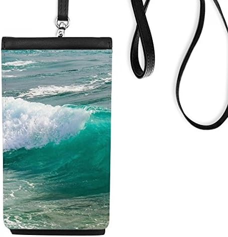 Spray Water Sea Wave Science Nature Picture Phone Phone Golset Bolsa Polícia Mobile Black Pocket