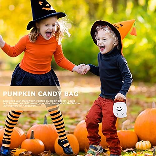 Toyandona 12pcs Halloween Candy Candy Bucket, Mini truque portátil ou tratamento Bucket Halloween Pumpkin Skull Skull Witch Candy