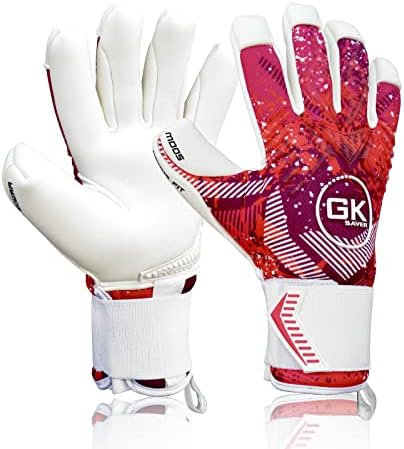 GK Saver Soccer Goolie Luvas Modesty MD05 Argo Fit Fingers Especiais Corte as luvas de goleiros profissionais rosa e branco tamanho 6 a 11