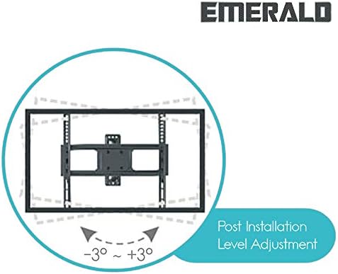 Emerald Extrangion Extensão Full Motion TV Montagem de parede Suporte para TVs de 37-70 polegadas - Montagem universal para Sony LG