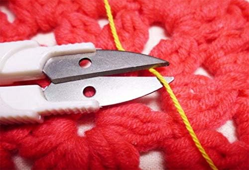 Akoak 1 pacote de tesoura cruzada, faca de tricô doméstico de aço inoxidável, pode ser usado para a linha de pesca, linha de lã, linha U, com capa