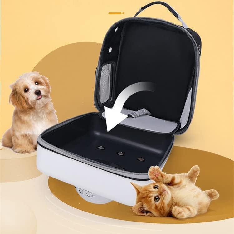 N/A CATS Mochila portátil Pet Out Bag Square Space Capsule Backpack de grande capacidade para transportadores de animais de estimação