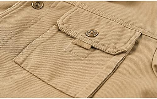 Jaqueta de carga masculina inverno casacos quentes de lã Jackets militares de algodão de rua de algodão Parkas