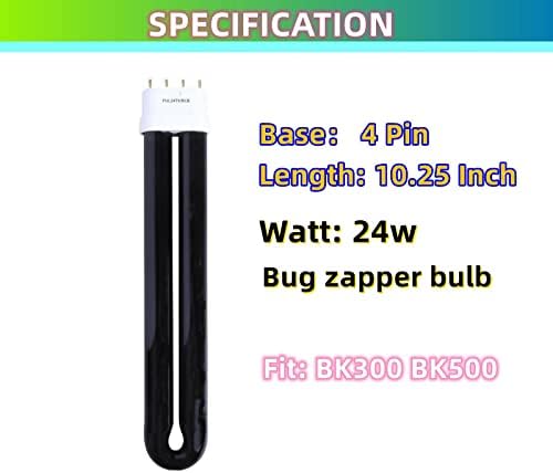 Konideke 10,2 polegadas de 24 watts B24b Bulbo de substituição para Stinger BK100, BK300, BK310, BK500, BK510 BLB