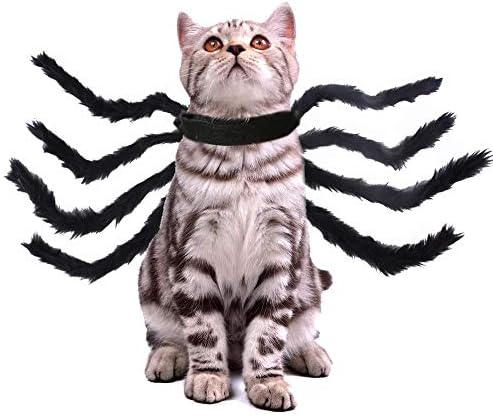 Traje de aranha de gato de natal de pet halloween roupas engraçadas de cães cães arnês acessórios de halloween para cães gatos