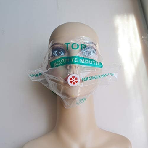 JTKens CPR escudo de face de primeiros socorros CPR CPR CPR CARRERRA TRANSPARENTE CPR SHIEL