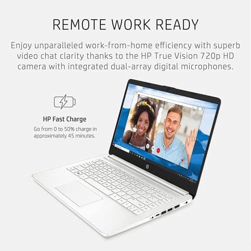 HP 2023 mais recente laptop 14 para produtividade e entretenimento, exibição de 14 FHD, RAM de 16 GB, 256 GB de SSD, processador