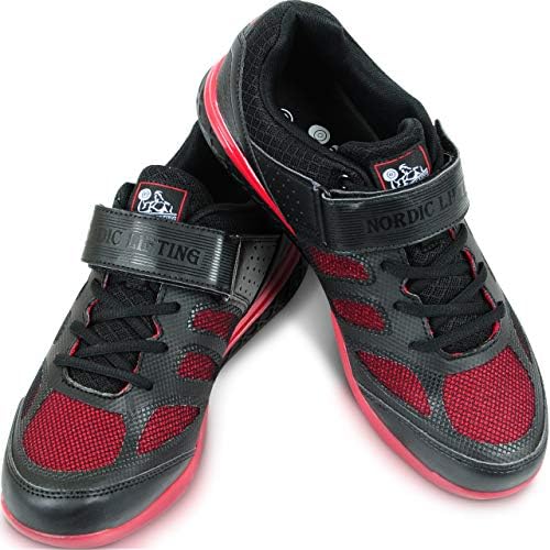 Bola de parede de elevação nórdica 18 lb pacote com sapatos Venja Tamanho 8.5 - Black Red