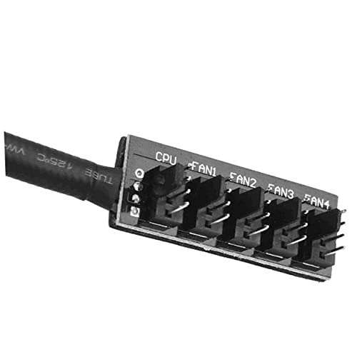 SOLustre PC Fan Power Extension Cord 3pcs Extensão ventilador de computador para cabo de cabo a -pino Power Splitter