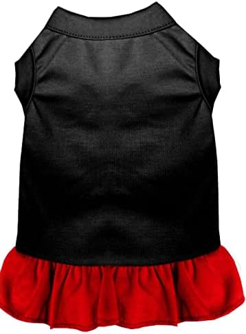Mirage Pet Products Dress de 18 polegadas, xx-grande, preto com vermelho