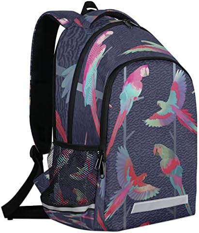 CFPOLAR Resumo Parrot Student Backpack com Laptop Compartment School Backpack For Mull Men Men Students Adolescentes meninos meninos