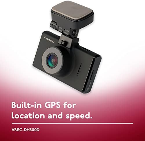Pioneer VREC-DH300D RECREVERSÃO DUAL DO CANNAL 1440P Sistema de câmera WQHD com tela LCD de 3 ”