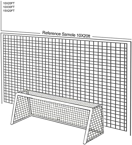 Aneky White 42 Twisted Twisted Soccer Backstop Net