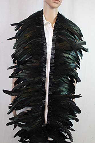 7 cor 2 jardas de comprimento, 8-10 polegadas de altura de galo de coque encerramento de penas, para vestido de saia
