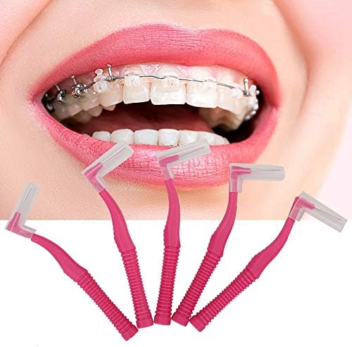 Escova interdental, escova de dentes interdental, escova interdental em forma de laca de cabelo macia Remoção de dentes Ferramenta de limpeza profunda 20pcs