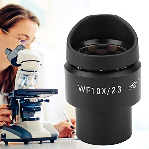 Microscópio ocular, preto GWF004 WF10X/23 Microscópio ajustável Microscópio ocular Ocular Microscópio Eyepiece 10x, para microscopia