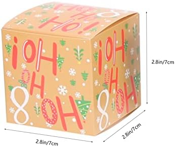 Angueradamente 24pcs Caixas de calendário de advento de Natal 2022, Caixa de calendário de contagem regressiva de Natal Pequenas caixas de calendário de advento DIY DIY para preencher a caixa de doces numéricos para crianças da festa de Natal