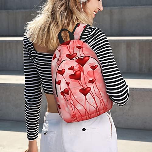 Nolace Abstract Heart Heart Large College Backpack Backpack Casual Bookbag Laptop Backpack Bolsa de computador Daypack