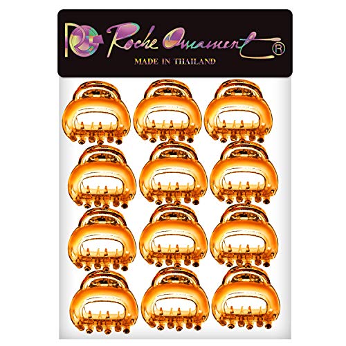 RC Roche Ornament 12 PCs Womens Chic Hollow Selecioning Styling Strong Hold Fashion Premium JAW Claw Barrette Plastic