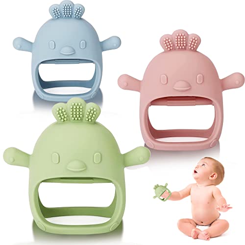 3 pacotes de silicone bebês brinquedos de brinquedo