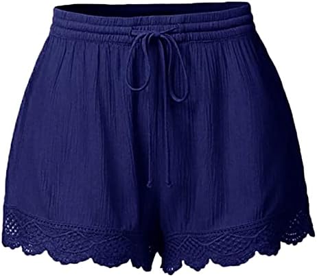 Shorts femininos para o verão Plus Size Size Casual Canda Loue Faixa Bolsa Baggy Tie Tye Print