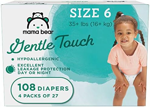 Pampers Easy Ups Training Underwear Girls, 4T -5T Tamanho 6 fraldas, 104 Count & Brand - Mama Bear fraldas de toque suave,