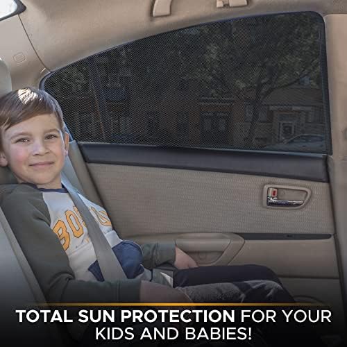 Econour Back Window Sun Shade para carro | Proteção total contra calor do sol e tela de malha de janela UV para carros | Tons completos para janelas de carro as crianças defendem de raios solares nocivos